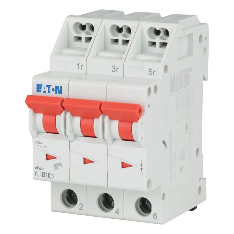 Eaton - Leitungsschutzschalter PLI-B10/3 B 10A, 3p Steckkl