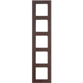 Peha - Abdeckrahmen Rahmen 5-fach D 20.675.200.702 Holz wenge-alu