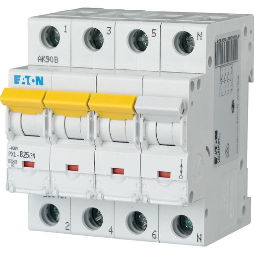 Eaton - Leitungsschutzschalter LS-Schalter m.Beschrift. PXL-B25/3N B 25A, 3p+N