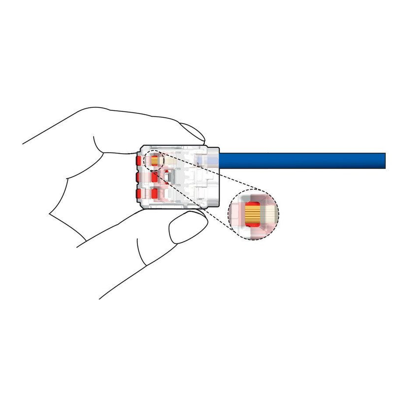HellermannTyton - Steckklemme HelaCon Releasable HCR-2-PC-CL (100) Verbindungsklemme − 100 Stück