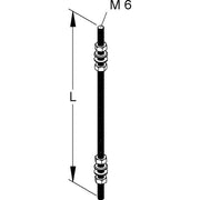 Niedax - Gewindestange Gewindestab M6 M 6/1000 E3 Länge 1000mm