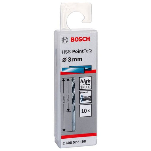 Bosch - Bohrer Metallspiralbohrer HSS 2608577198 PointTeQ DIN 338 3,0