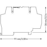 WAGO - Optokoppler Optokoppler-Klemme 859-740 24/3-30VDC 3A − 10 Stück