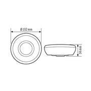 ESYLUX - Bewegungsmelder/Präsenzmelder komplett Decken-Präsenzmelder PD 360i/8 BASIC 360Grad RW ca.8m AP