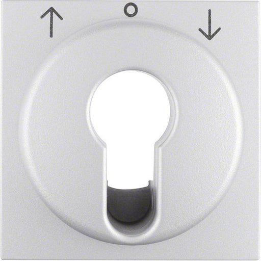 Berker - Abdeckung/Bedienelement für Installationsschalterprogramme Zentralstück alu matt 15061404 f.Jalousie-sch.-tas