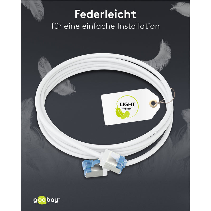 Goobay - Patchkabel Kupfer Patchkabel U/FTP Cat6 74336 Ultraflexibel,slim,w