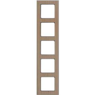 Peha - Abdeckrahmen Rahmen 5-fach D 20.675.201.702 Holz eiche-alu
