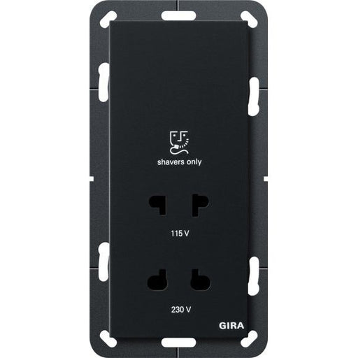 Gira - Rasiersteckdose 2820005 115-230V schwarz