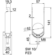 OBO Bettermann - Bügelschelle BS-U2-K-52 ALU 2-fach − 50 Stück