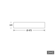 LTS Licht&Leuchten - Decken-/Wandleuchte LED-Anbauleuchte PLL22475301/DALI si 43W 3000K 2901lm
