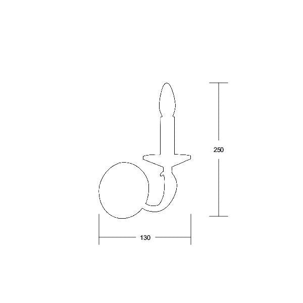 Brumberg Leuchten - Decken-/Wandleuchte Wandleuchte 50801050 E14 gold 1x40W max