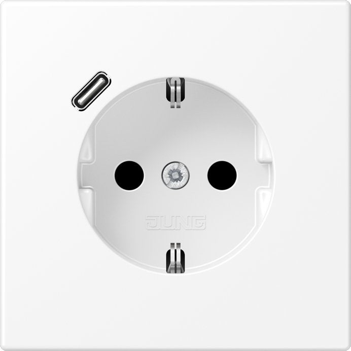 Jung - Steckdose SCHUKO Steckdose LS 1520-18 C WWM mit USB Typ C