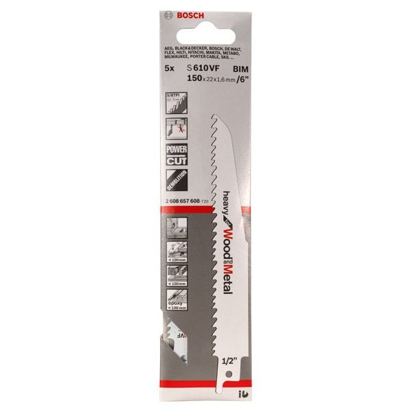 Bosch - Säbelsägeblatt PRO Multi Material 2608657608 Demolition S610VF