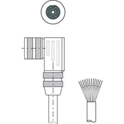 Leuze - Konfektioniertes Sensor-Aktor-Kabel Anschlussleitung KB-014S- 5000-14