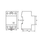 Doepke - Installationsschütz für Reiheneinbau Schütz HS 3-024AC/40-40 4 Schließer