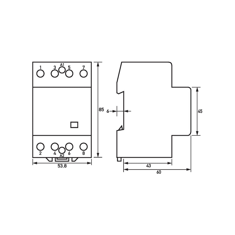 Doepke - Installationsschütz für Reiheneinbau Schütz HS 3-024AC/40-40 4 Schließer
