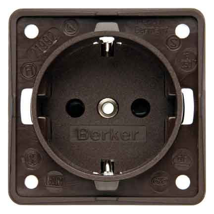 Berker - Steckdose Schuko-Steckd.br 941952501 m.Schraubklemmen