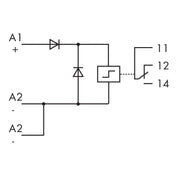 WAGO - Stromstoßschalter Stromstoßschaltermodul 286-573 DC 24 V,1 Wechsler