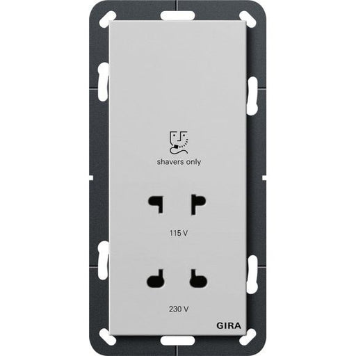 Gira - Rasiersteckdose Rasierer-Steckdose 2820015 115-230V grau