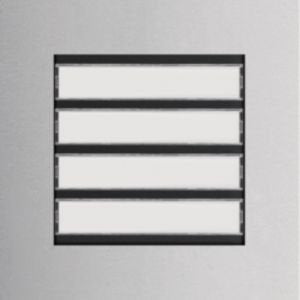 Elcom - Funktionsmodul für Türkommunikation Ruftaster-Modul REN104Y 4/1 LED-Schild 2DMOD