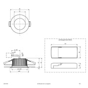 EVN Lichttechnik - Downlight/Strahler/Flutlicht LED-Downlight L54D101625 CCT