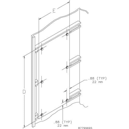 nVent Hoffman - Seiten-/Rückwand (Schaltschrank) Montageplatte, 1800x400 A18SMP4GE