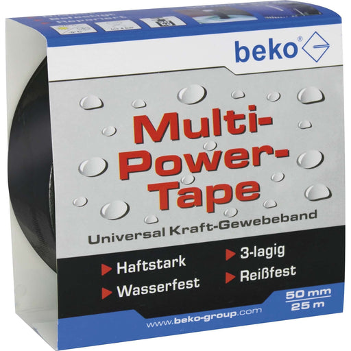 Beko - Klebeband Multi-Power-Tape 262205252 50mm x 25m schwarz