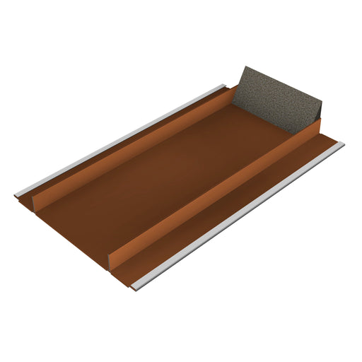 SL Rack - Photovoltaik-Dachziegel Metalldachplatte SL Alu S 11540-00 Ziegelrot RAL 8004 − 10 Stück