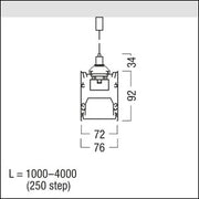 Zumtobel Group - Decken-/Wandleuchte Kanal für LED-Lichtlinie SLN2-C MSP #42190627
