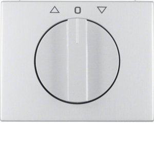 Berker - Abdeckung/Bedienelement für Installationsschalterprogramme Zentralstück mit Knebel. 1077710300 J-Ta-Ra K5 Alu