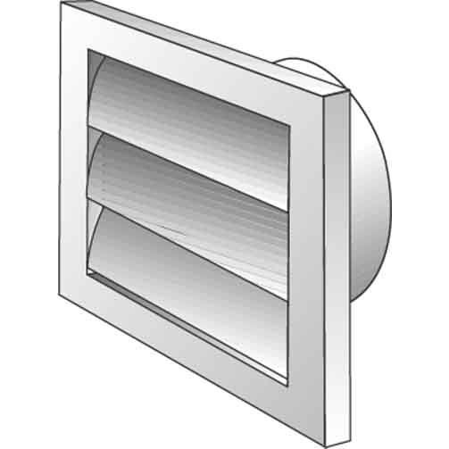 Helios Ventilatoren - Absperrklappe runder Luftkanal Verschlussklappe L-VK 100 b DN100 − 6 Stück