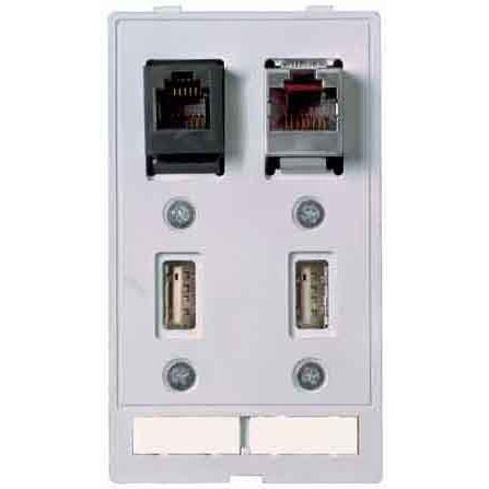 Murrelektronik - Einsatz/Abdeckung für Kommunikationstechnik Modlink MSDD 4000-68000-0930000 Frontplattenschnitt