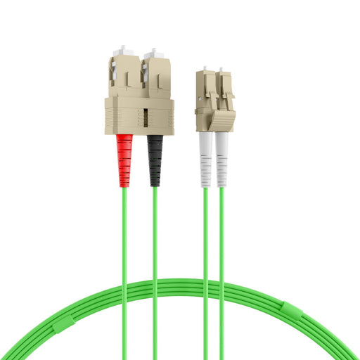 EFB-Elektronik - Patchkabel LWL Duplex Jumper SC-LC O0323.2OM5 OM5 2m limegreen