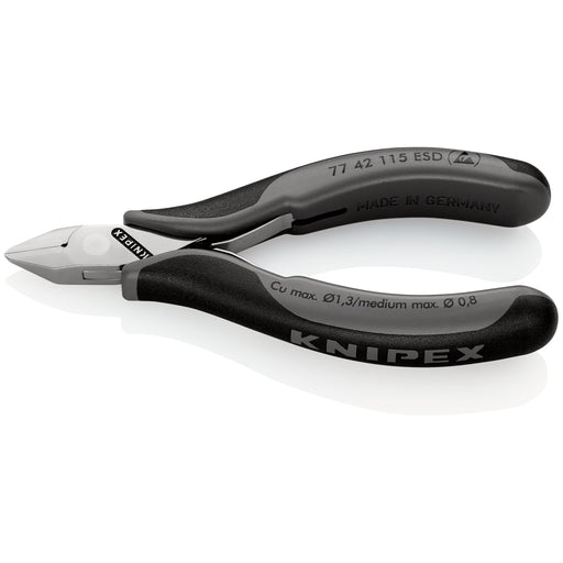 Knipex - Seitenschneider Elektronik-Seitenschneider 77 42 115 ESD ESD, 115mm