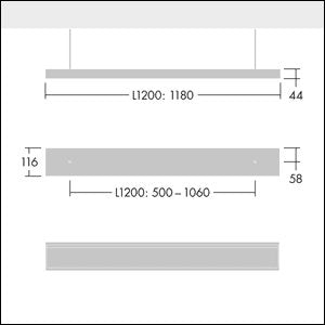 Thorn - Pendelleuchte LED-Pendelleuchte PUNCH 3 AS #96635741 940