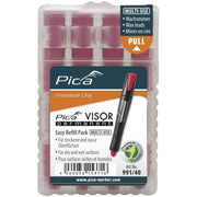 Pica-Marker - Markierungsstift VISOR Ersatzminen 991/40 (VE4) permanent, rot