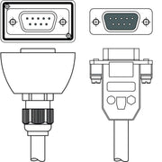 Leuze - Konfektioniertes Sensor-Aktor-Kabel Verbindungsleitung CB-D9-10000-5GF/GM
