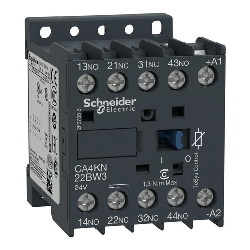 Schneider Electric - Hilfsschütz, Relais Hilfsschütz CA4KN22-BW3 2S 2Ö 24VDC 1,2W