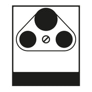 Jung - Einsatz/Abdeckung für Kommunikationstechnik Abdeckung ws A 561 BFPLSAT für SAT-TV-Dose