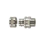 HellermannTyton - Metall-Schutzschlauch-Verschraubung Metallverschraubung SSC32-SM-M32-SS316ML dreh. Außengewinde