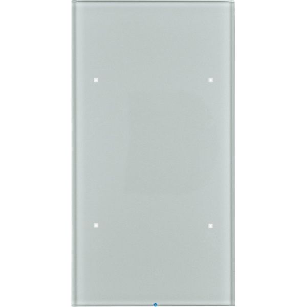 Berker - Bussystem-Tastsensor Glas-Sensor 2fach 75142034 alu
