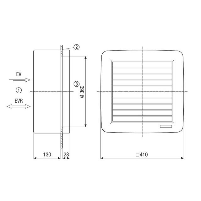 Maico - Fensterventilator Ventilator EV 31