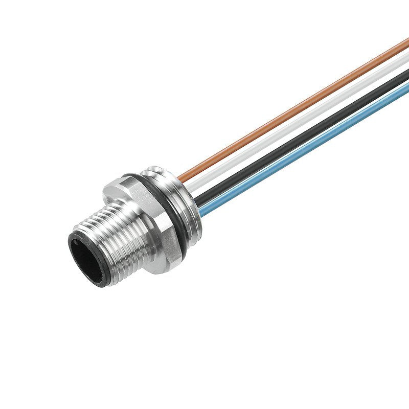 Weidmüller - Rundsteckverbinder, Einbau (mit Leitung) Steckverbinder SAIE-M12S-8-2.5U-M16 M12