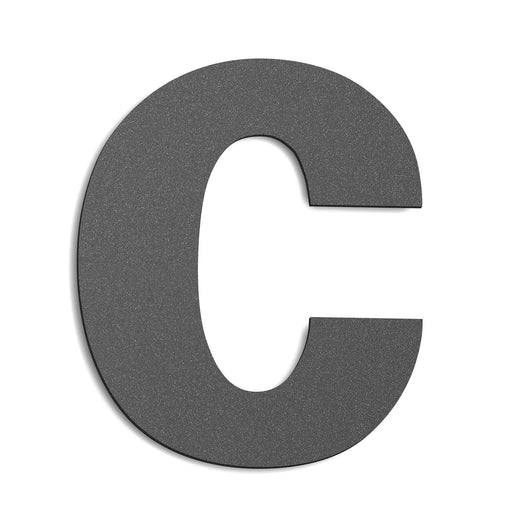 CMD Creativ - Beschriftung Buchstaben/Zahlen Hausnummer c Groß GHN-c anthrazit anthrazit, 25 cm
