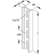 Niedax - Stiel/Profilschiene Profile I 80/1000 FL