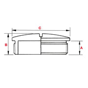 Plica - Verschlussschraube Blindstopfen 907216712 M12 PA6/GFK sw − 50 Stück