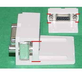 Panduit - D-Sub-Steckverbinder MINICOM SUB-D15-Buchse CMD15HDCWHY