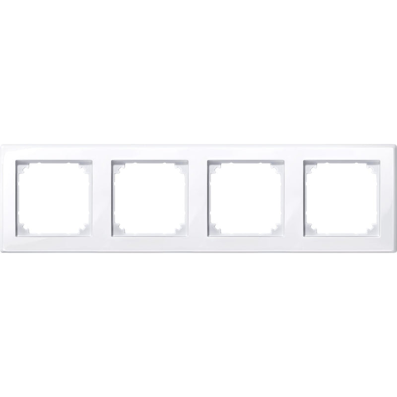Merten - Abdeckrahmen Rahmen 4f.aws/gl 478425 waage/senkrecht