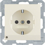 Berker - Steckdose SCHUKO-Steckdose ws/gl 41098982 LED-Orientierungsl