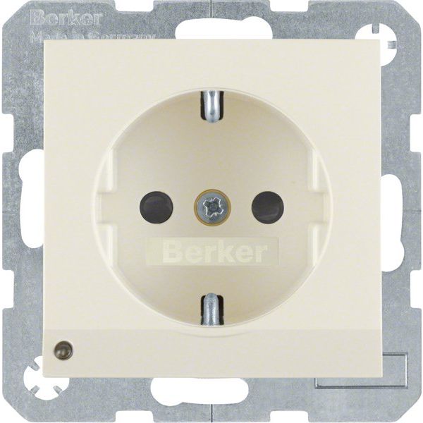 Berker - Steckdose SCHUKO-Steckdose ws/gl 41098982 LED-Orientierungsl
